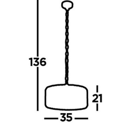Searchlight - Candelabro suspenso CHAPEAU 3xE27/60W/230V