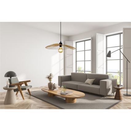 Searchlight - Candeeiro suspenso WAVE 1xE27/60W/230V dourada