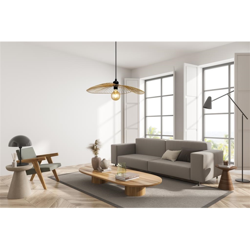 Searchlight - Candeeiro suspenso WAVE 1xE27/60W/230V dourada