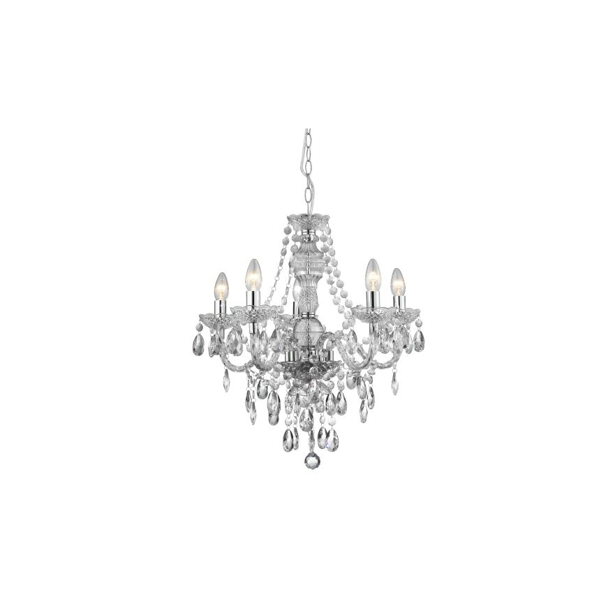 Searchlight - Candelabro numa corrente MARIE 5xE14/40W/230V