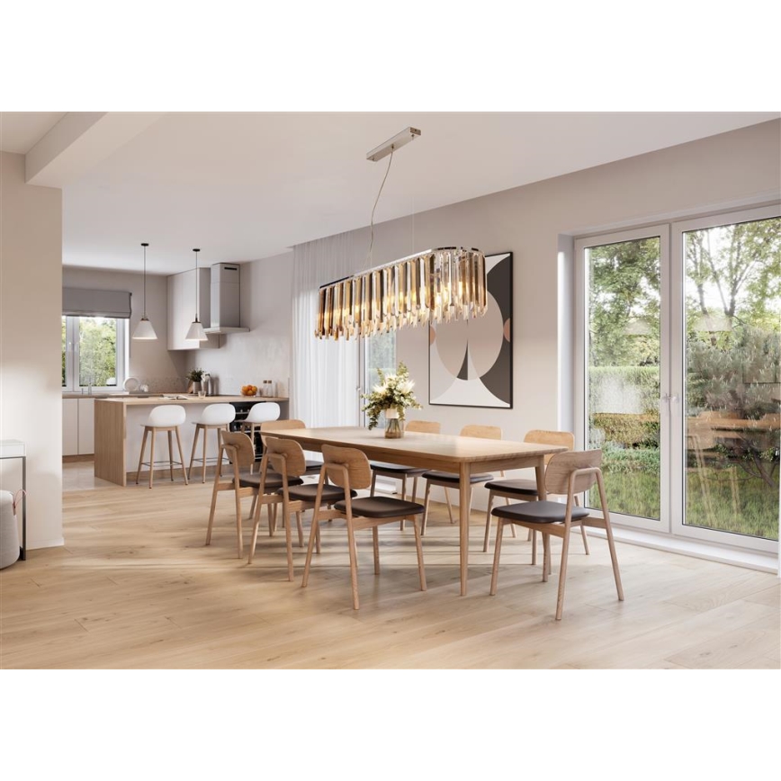 Searchlight - Candelabro num fio CLARISSA 8xE14/40W/230V