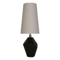 Searchlight - Candeeiro de mesa APEX 1xE27/60W/230V preto/cinzento