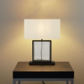 Searchlight - Candeeiro de mesa CLARENDON 1xE27/60W/230V preto