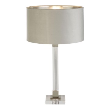 Searchlight - Candeeiro de mesa SCARBOROUGH 1xE27/60W/230V cinzento