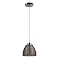 Searchlight - Candeeiro suspenso 1xE27/60W/230V diâmetro 19 cm castanho