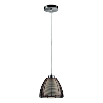 Searchlight - Candeeiro suspenso 1xE27/60W/230V diâmetro 19 cm castanho