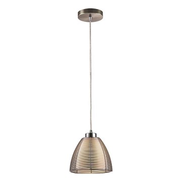 Searchlight - Candeeiro suspenso 1xE27/60W/230V diâmetro 19 cm cromado brilhante