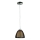 Searchlight - Candeeiro suspenso 1xE27/60W/230V diâmetro 19 cm preto