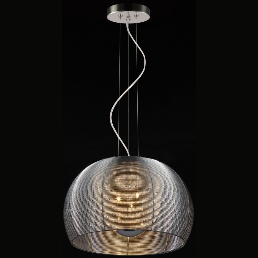 Searchlight - Candeeiro suspenso 3xE14/40W/230V diâmetro 35 cm fumado