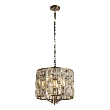 Searchlight - Candeeiro suspenso BIJOU 3xE14/60W/230V diâmetro 38 cm latão