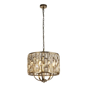 Searchlight - Candeeiro suspenso BIJOU 5xE14/60W/230V diâmetro 44 cm latão