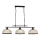 Searchlight - Candeeiro suspenso BISTRO 3xE27/60W/230V preto