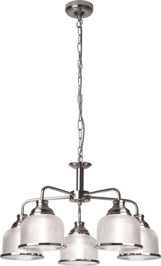Searchlight - Candeeiro suspenso BISTRO 5xE27/60W/230V cromado brilhante
