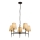 Searchlight - Candeeiro suspenso GOTHIC 5xE14/60W/230V preto