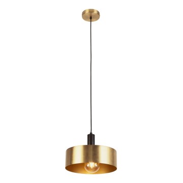 Searchlight - Candeeiro suspenso KNOX 1xE27/60W/230V dourada