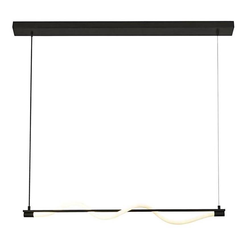 Searchlight - Candeeiro suspenso LED SERPENT LED/15W/230V preto