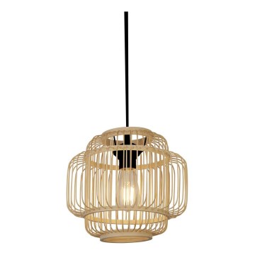 Searchlight - Candeeiro suspenso MADELINE 1xE27/7W/230V diâmetro 29 cm bambu
