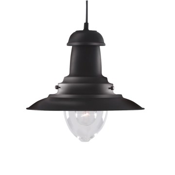 Searchlight - Candeeiro suspenso por cabo FISHERMAN 1xE27/60W/230V preto
