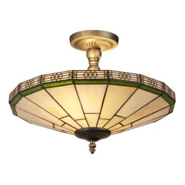 Searchlight - Candelabro montado à superfície Tiffany NEW YORK 2xE14/40W/230V