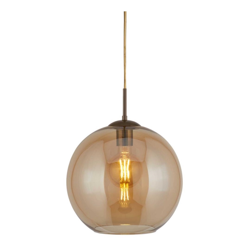 Searchlight - Candelabro num fio BALL 1xE27/60W/230V castanho