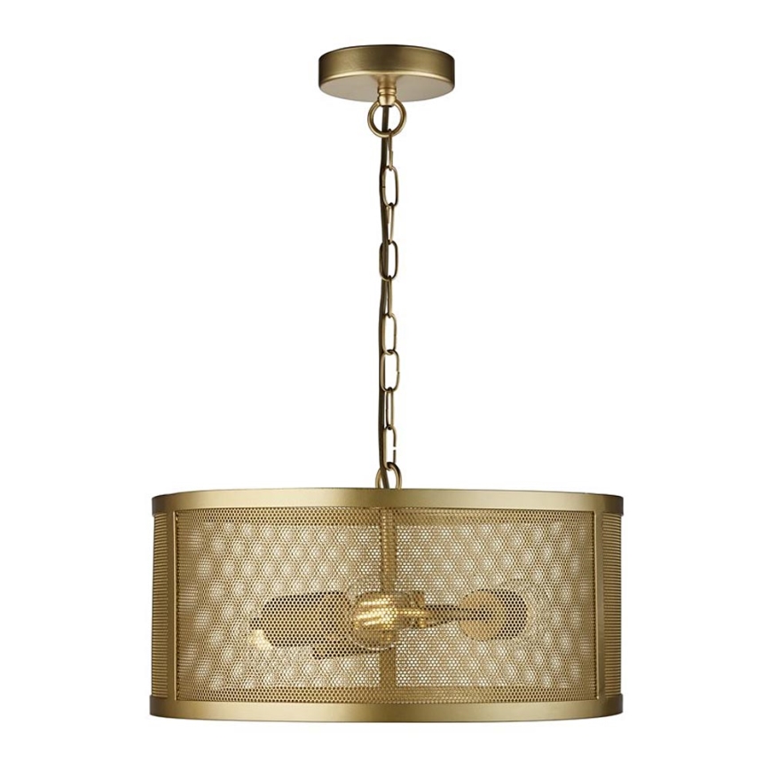 Searchlight - Candelabro numa corrente FISHNET 3xE27/60W/230V dourado