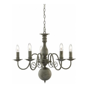 Searchlight - Candelabro numa corrente GREYTHORNE 5xE14/40W/230V
