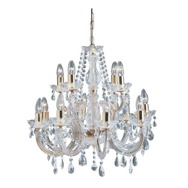 Searchlight - Candelabro numa corrente MARIE 12xE14/10W/230V
