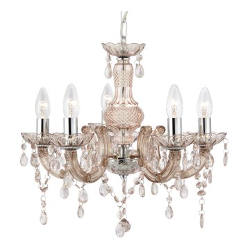Searchlight - Candelabro numa corrente MARIE 5xE14/40W/230V