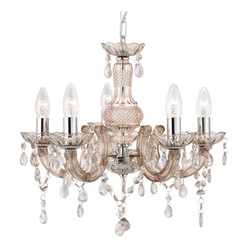 Searchlight - Candelabro numa corrente MARIE 5xE14/40W/230V