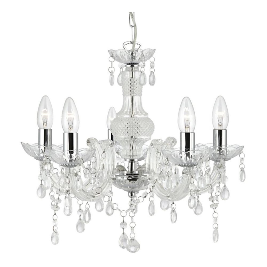 Searchlight - Candelabro numa corrente MARIE 5xE14/40W/230V