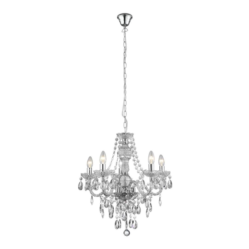 Searchlight - Candelabro numa corrente MARIE 5xE14/40W/230V