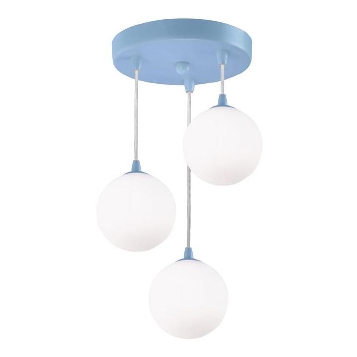 Searchlight - Candelabro suspenso NOVELTY 3xG9/33W/230V azul