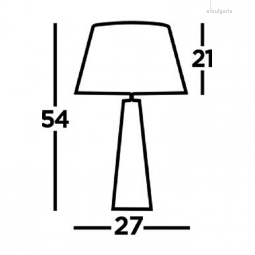 Searchlight - Candeeiro de mesa MALDON 1xE27/60W/230V