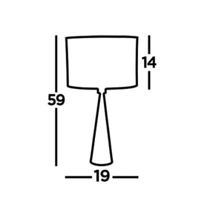 Searchlight - Candeeiro de mesa CHOLE 1xE27/60W/230V