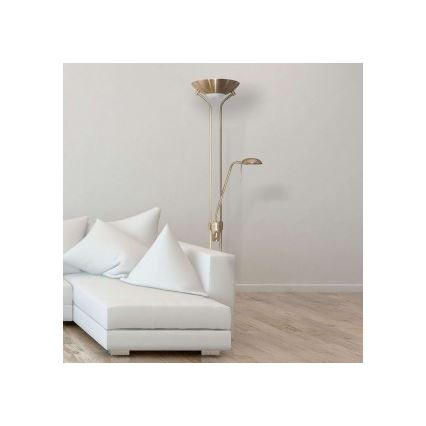 Searchlight - Candeeiro de chão com regulação MOTHILD 1xR7s/14W+1xG9/8W/230V