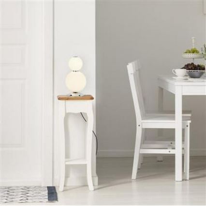 Searchlight - Candeeiro de mesa LED SNOWBALL LED/15W/230V