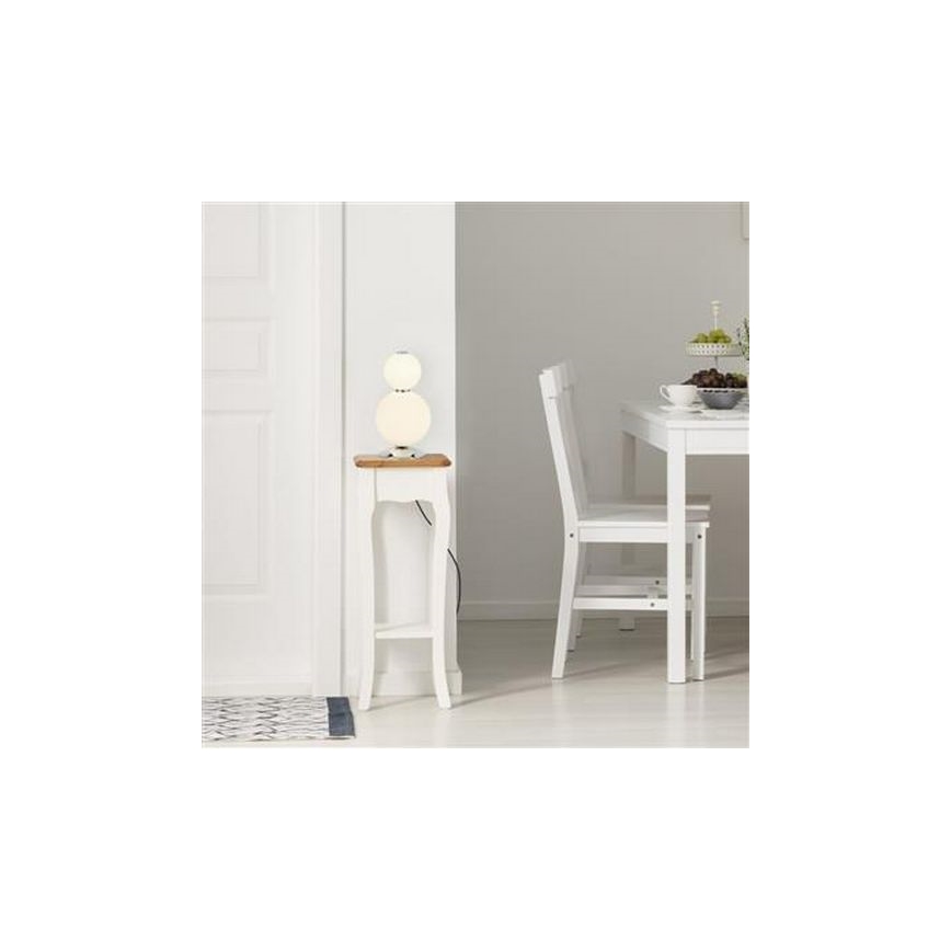 Searchlight - Candeeiro de mesa LED SNOWBALL LED/15W/230V