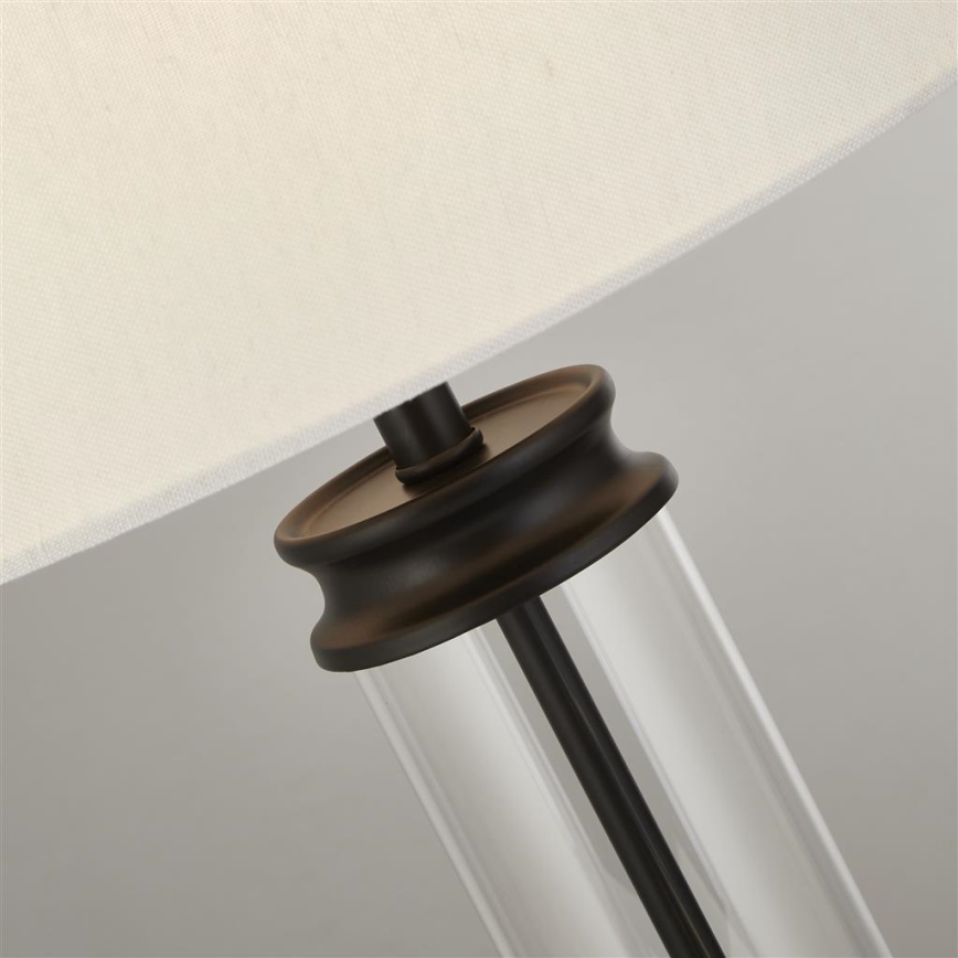 Searchlight - Candeeiro de mesa PEDESTAL 1xE27/60W/230V preto