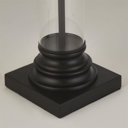 Searchlight - Candeeiro de mesa PEDESTAL 1xE27/60W/230V preto