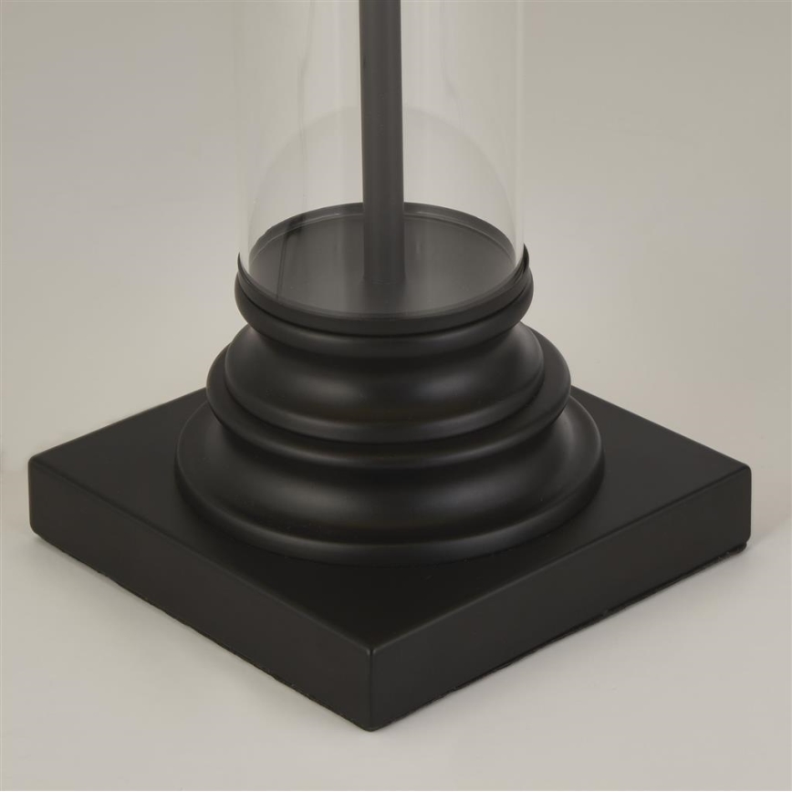 Searchlight - Candeeiro de mesa PEDESTAL 1xE27/60W/230V preto
