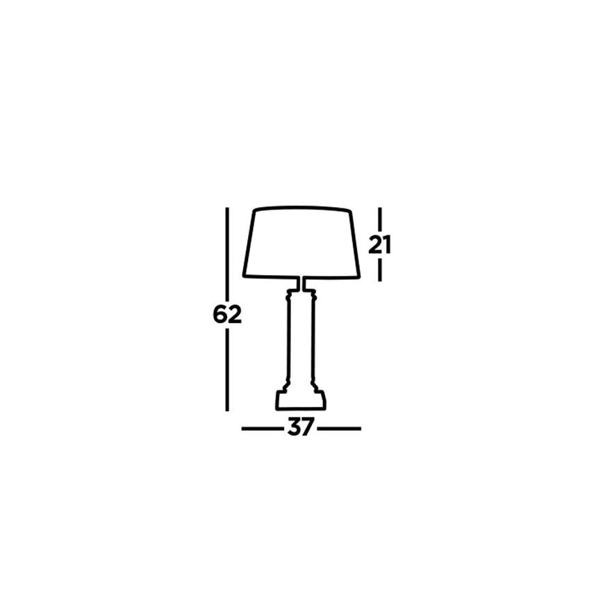 Searchlight - Candeeiro de mesa PEDESTAL 1xE27/60W/230V preto