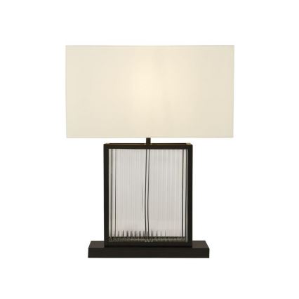 Searchlight - Candeeiro de mesa CLARENDON 1xE27/60W/230V preto