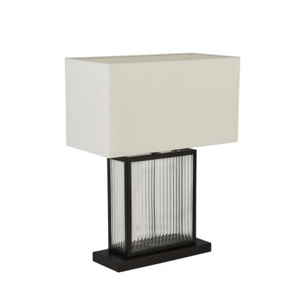 Searchlight - Candeeiro de mesa CLARENDON 1xE27/60W/230V preto