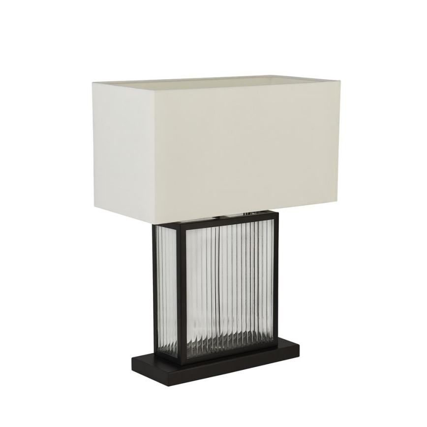 Searchlight - Candeeiro de mesa CLARENDON 1xE27/60W/230V preto