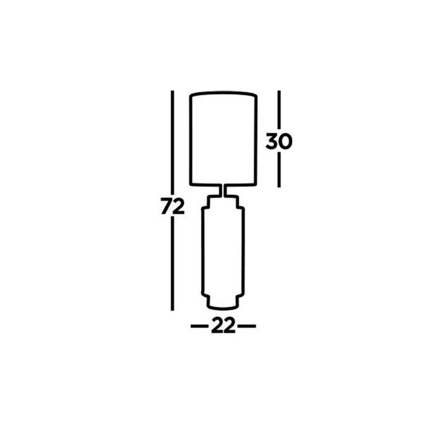 Searchlight - Candeeiro de mesa FLASK 1xE27/60W/230V azul