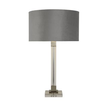 Searchlight - Candeeiro de mesa SCARBOROUGH 1xE27/60W/230V cinzento