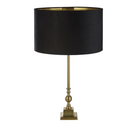 Searchlight - Candeeiro de mesa WHITBY 1xE27/10W/230V preto/dourada