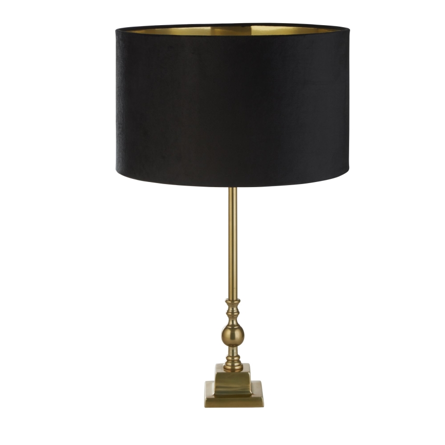 Searchlight - Candeeiro de mesa WHITBY 1xE27/10W/230V preto/dourada