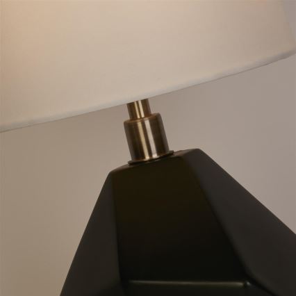 Searchlight - Candeeiro de mesa APEX 1xE27/60W/230V preto/cinzento