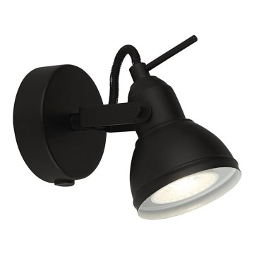 Searchlight - Foco de parede FOCUS 1xGU10/50W/230V preto